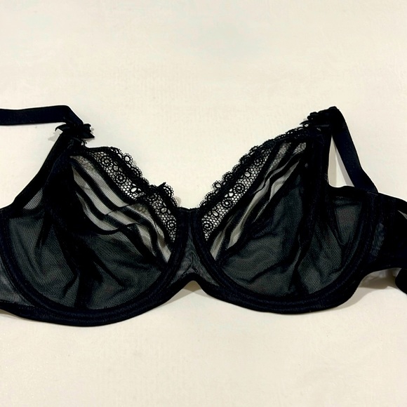Wacoal Other - Wacoal Sheer/Semi-Sheer Black lace Bra 32DDD